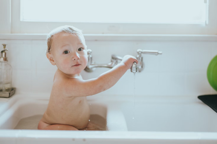 Baby in a Sink